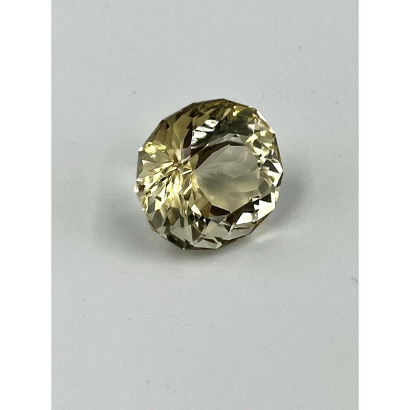 31Ct Natural Citrine Oval Persian Cut Lemon Color Loos Gemstone - Picture 1 of 11